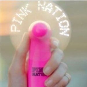 VS Pink Nation Mini Fan (led)